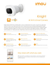 Load image into Gallery viewer, Imou Knight Full Colour 4K Smart Wi-Fi CCTV Camera