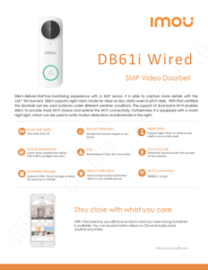 Imou DB61i Wi-Fi Video Dorbell