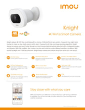 Load image into Gallery viewer, Imou Knight Full Colour 4K Smart Wi-Fi CCTV Camera
